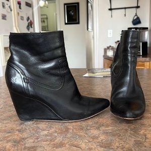 Frye leather booties